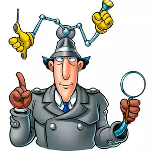 This is the Avatar Image for the Inspector Gadget (Hugging Face Link) AI Voice and Text to Speech Generator